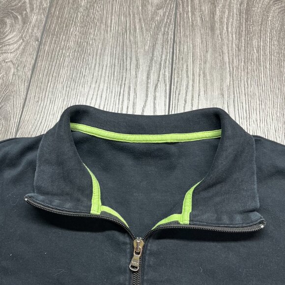 Polo Ralph Performance Zip Sweater Jacket Blue Black XL Extra large Preppy Golf - Picture 4 of 8